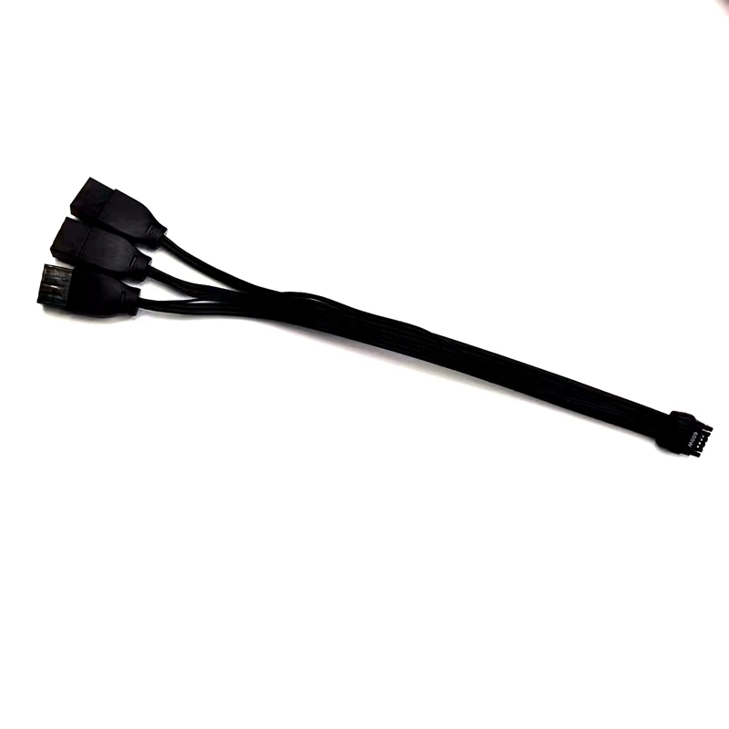 Cryo-PC 30cm 16Pin to 3 * 8(6+2) Pin PCIE GPU Cables PVC PSU Extension Cable Mini 12+4 Pin Connector Graphics Card Power Supply