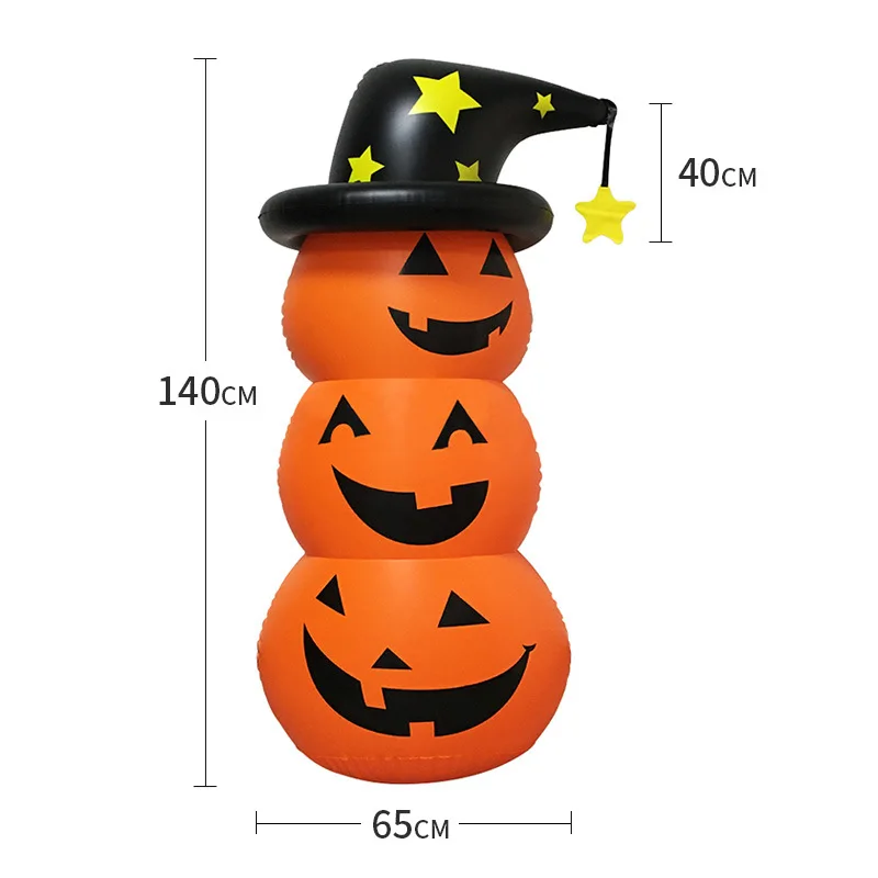 Inflatable Pumpkin Decoration Indoor Outdoor Yard Party Halloween