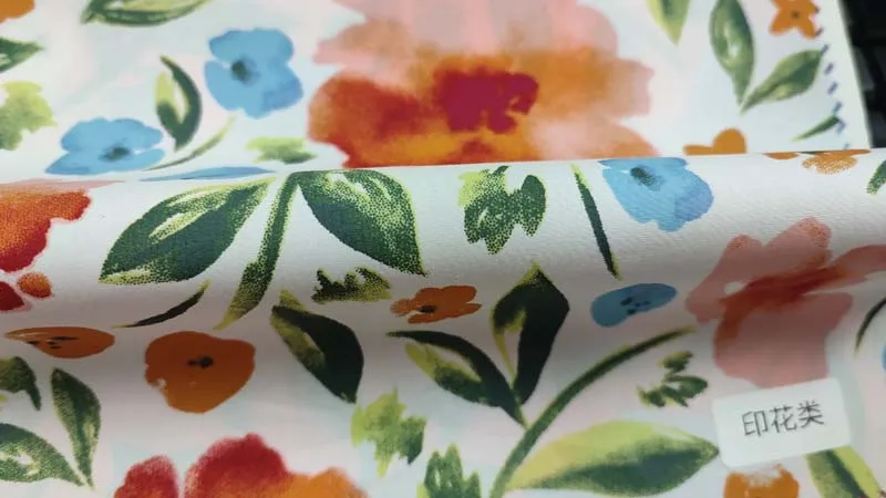 orange pink blue brown tie die design print spandex cotton fabric