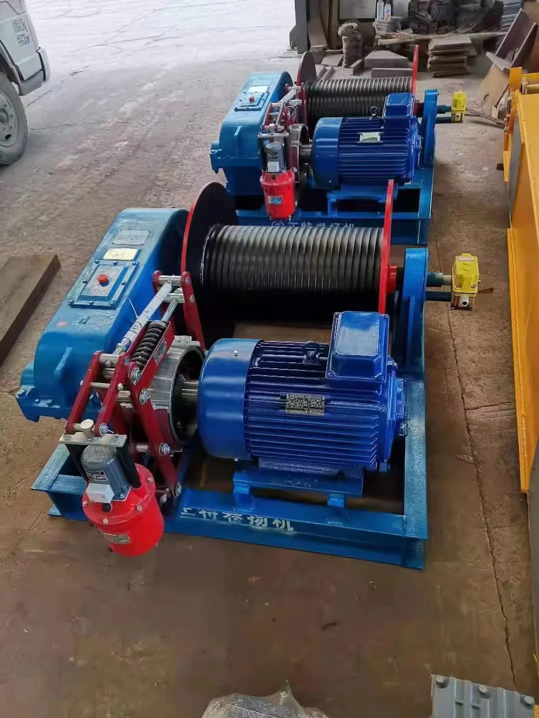 Fast Speed Electric Winch 10 Ton With Double Drum