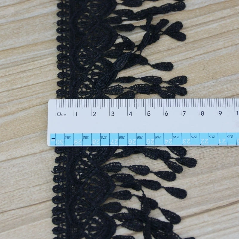 (1 Yards/roll)70mm White Black Silk Net Lace Fabric Ribbons Trim DIY Sewing Handmade Craft Materials Wholesale
