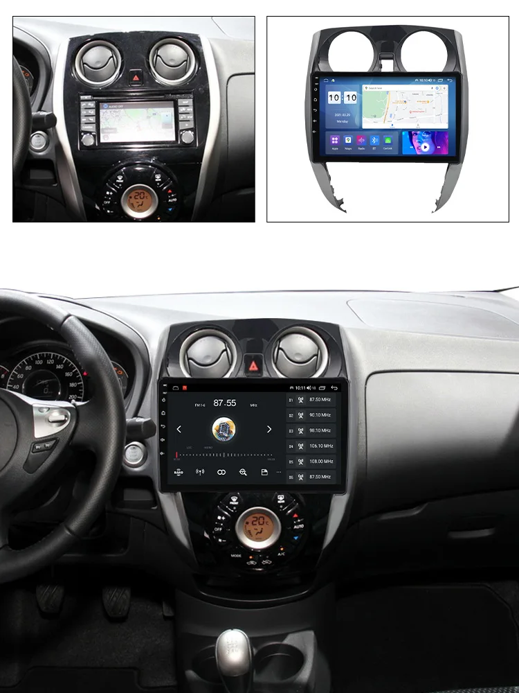 MEKEDE Android 11 8-ядерный 8 + 128G Авторадио для Nissan Note 2012-2019 автомобильная видеокамера 360 цанговый вентилятор BT стерео AM FM