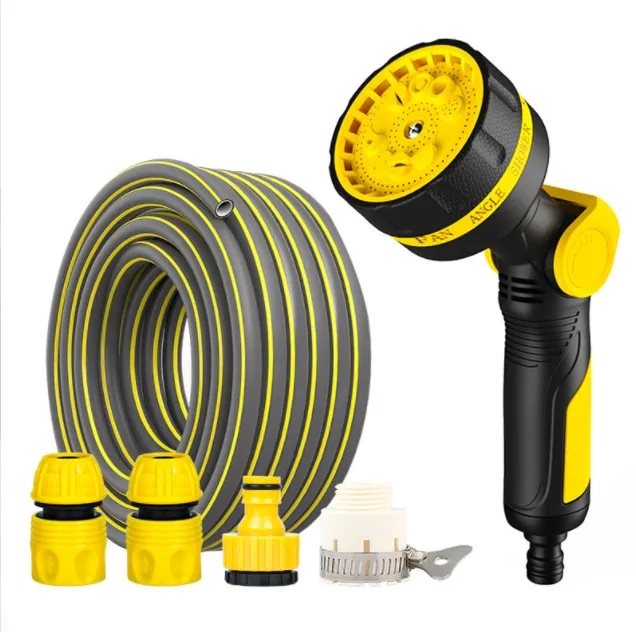 BYCO High Pressure 10 Ways Adjustable Patterns Water Garden Hose Nozzle Sprayer Gun
