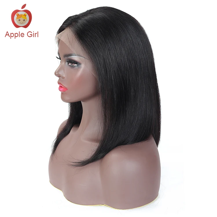 Парики на сетке фронта Боб парики из человеческих волос бразильские волосы 13*4 парик спереди 100% человеческие короткий