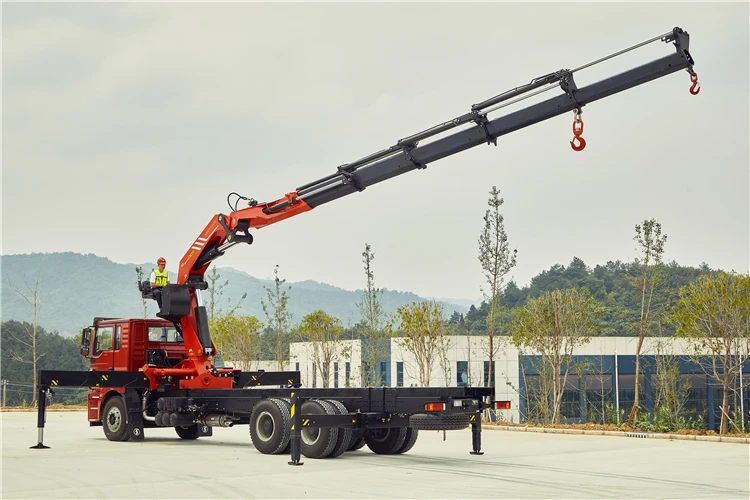 Chinese Palfinger brand stiff boom crane SPS35000B SPS35000C SPS35000 Truck Mounted Crane With Cable Winch 14000kg best price