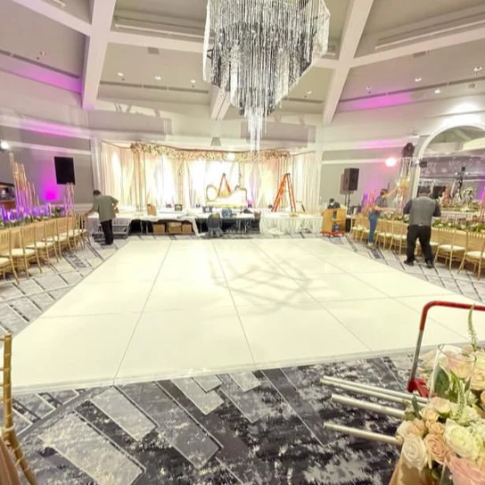 China Supplier Portable Pure White Dance Floor for Wedding