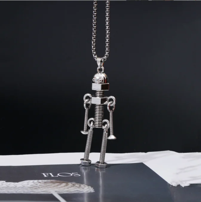 Hip hop necklace couple Disco accessories Punk sweater pendant male and female personality choker