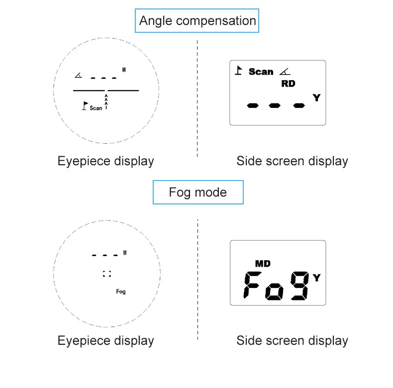 NOYAFA 1200m golf laser rangefinders binoculars hunting laser distance meter with digital dual display