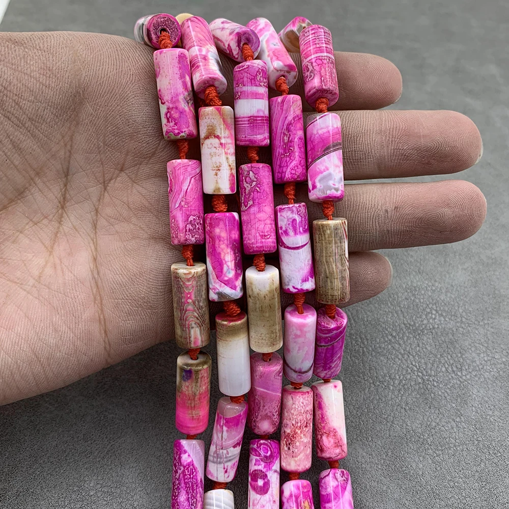 Colorful patter cube shaped loose beads strands Agate/jade Natural semi-precious stone Loose bead stone make Bracelets/Necklaces
