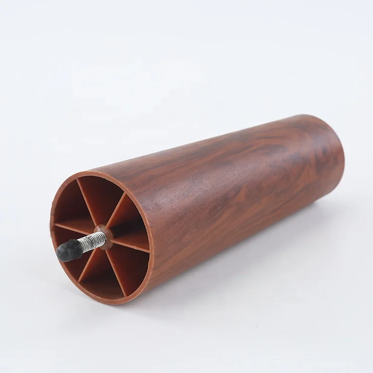 Professional manufacturer adjustable multicolor ABS cone imitated wood grain bed legs