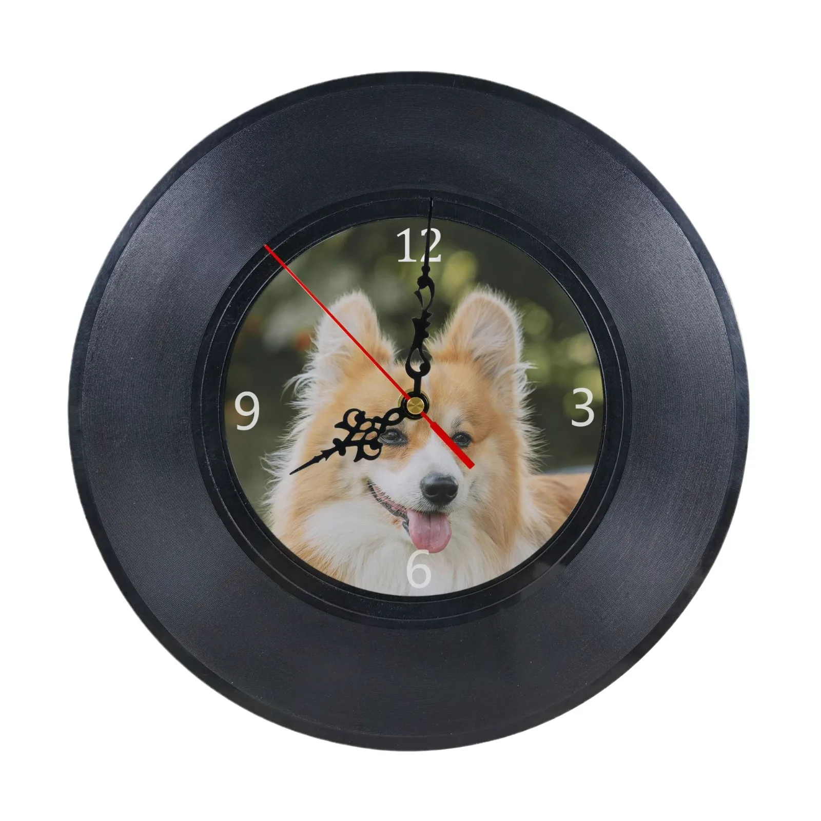 Blanks Custom Creative MDF Photo Frame 12 Inches Sublimation Vinyl Record Wall Clock