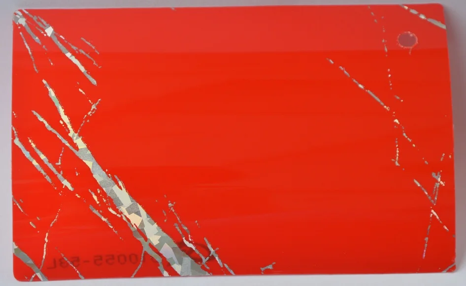 
High Gloss Holographic laser Metallic Sparkle PVC Vacuum Membrane Press Decorative Plastic Sheet for Cabinet, Door and Furniture 