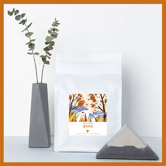 Chinese Factory OEM Peach boba bubble tea Fruit Flavor 500g bag oolong tea