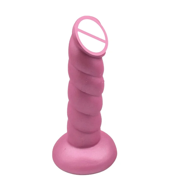 Factory price Hot Selling Soft Twisted Silicone Dildo Realistic Dildo Clitoris G-Spot Vagina Stimulator sex toys for women