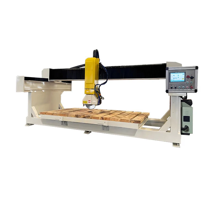 Granite Bridge Saw 4 5 Axis Stone Bevel Cutting Machine Carving Marble Granite Tile kitchen Countertop