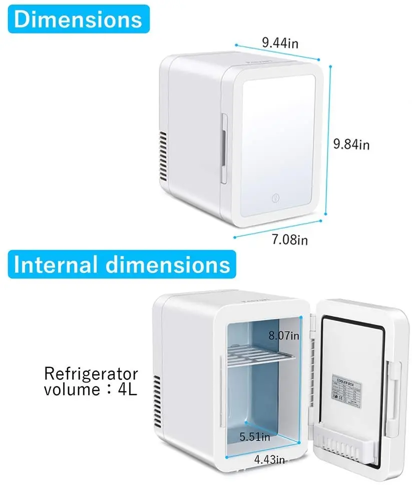 Trending Products 5L 8L 12L Custom Private Label Portable Home Cosmetic Makeup Refrigerator Used Beauty Mini Fridge for Skincare