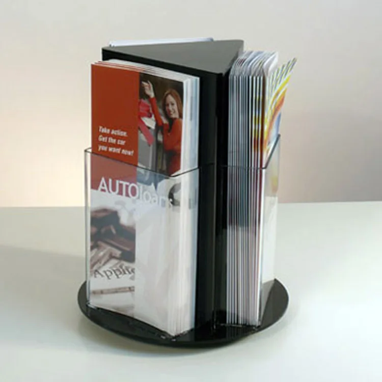 Floor standing modern clear acrylic brochure magazine display outdoor brochure holders display