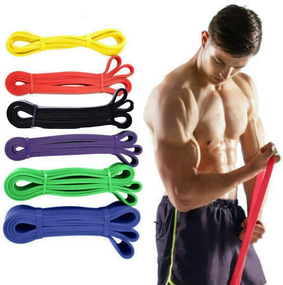 LXY-120 208cm Long Thick Nude Pull Up Assist Rubber Latex Resistance Bands