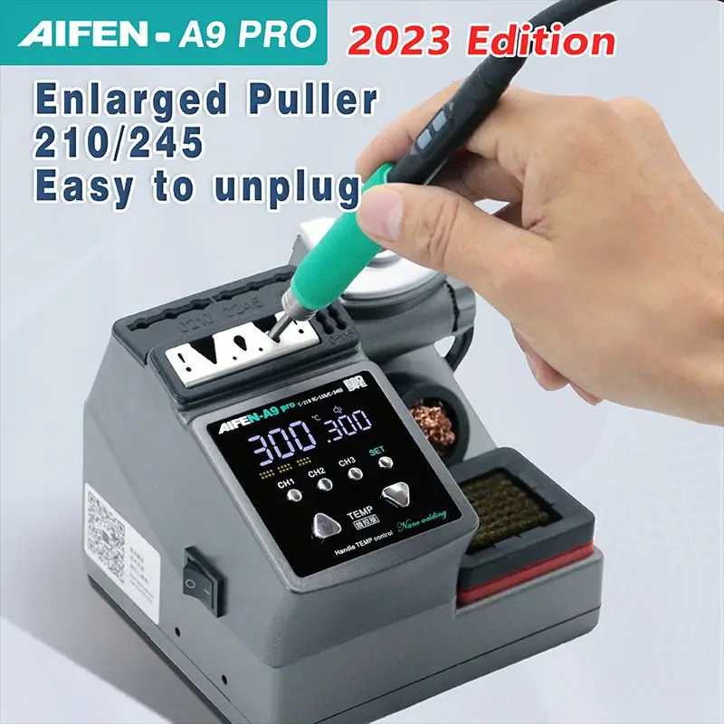 AIFEN A9 PRO с ручкой C210 C245 C115 бессвинцовая электронная сварка паяльная станция паяльный железный наконечник для телефона