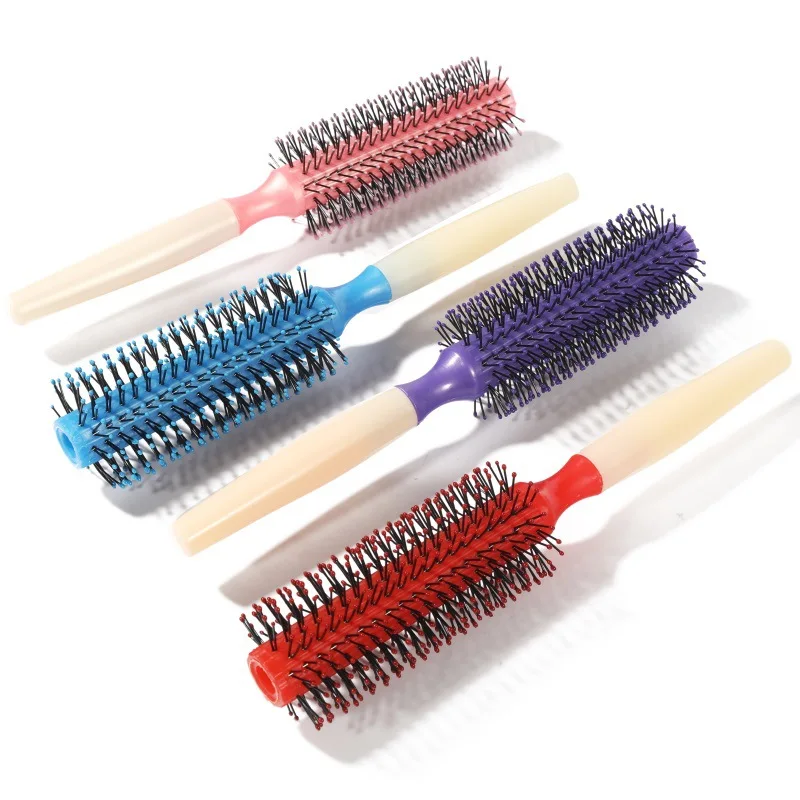 Custom Logo Good Quality Cheap Price Roller Comb Hair Dryer Hair Straightener Styling Curly Hair Combs For Home And Barber Shop