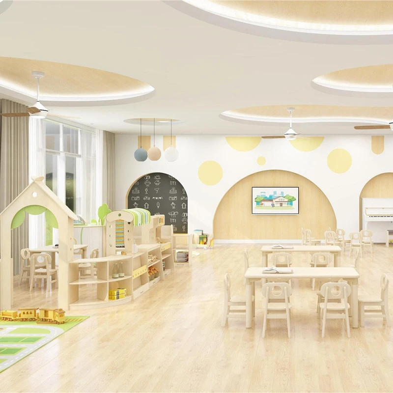 Autumn leaves performance stage with multiple layers of birch veneer  plywood