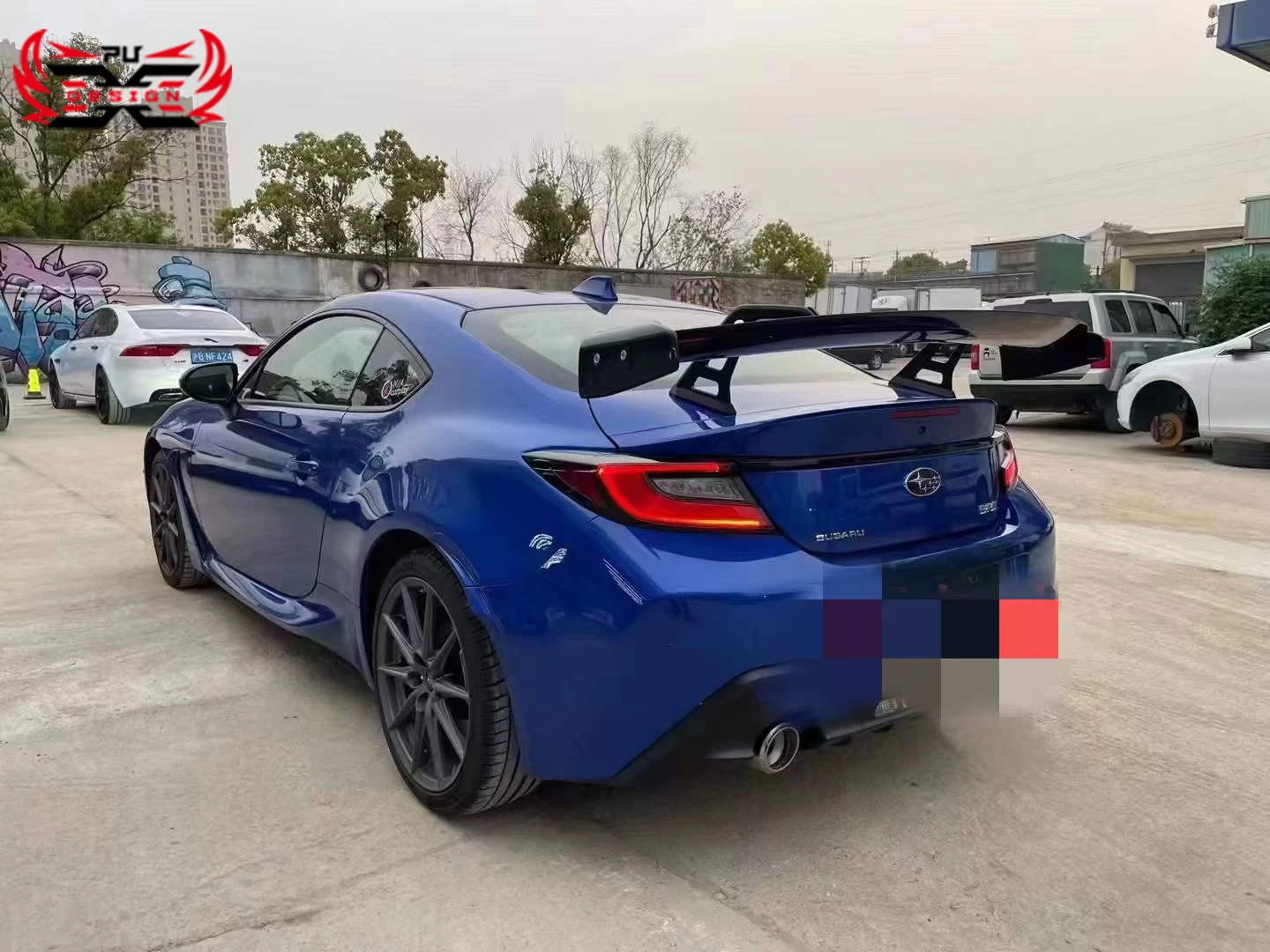 Автомобильный задний спойлер из углеродного волокна для Subaru BRZ Toyota GR86 ZD8