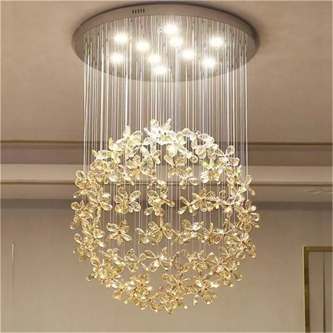 Creative Post-Modern Retro Simplicity Fashion Bedroom Hotel Chandelier Winch Lift