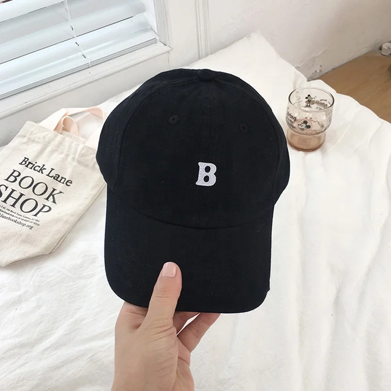6 Panel Soft Top Unstructured Custom Letter Embroidery Logo Cotton Baseball Caps Wholesale
