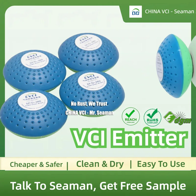 VCI Powder Pouch, VCI Capsule VCI Emitter, Rust-Proof and Moisture Proof 2in1 Anti-Rust VCI Desiccant