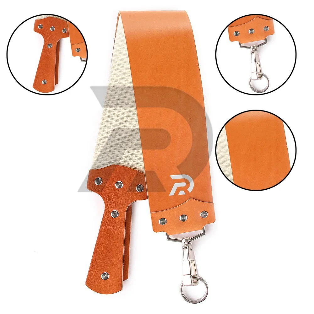 Prestige Razor 2908 Barber Straight Shaving Razor Strop Leather Strop Sharpening Straight Razor for Beard Premium Quality