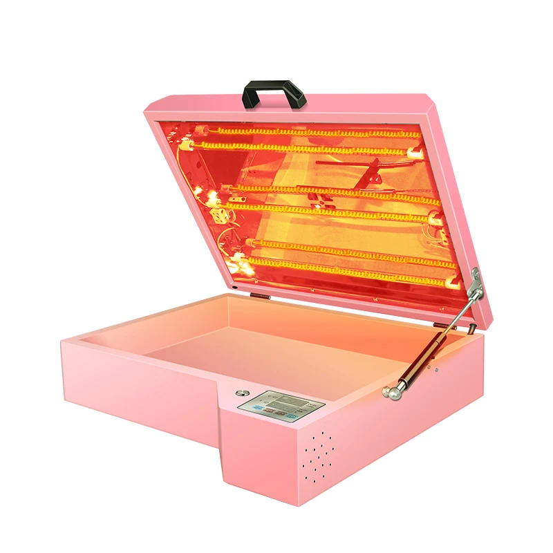Hot Sale Pink A3+ 30cm DTF Powder Oven For DTF PET Film Powder A3 DTF Dryer Heating Curing Dryer 33cm Oven
