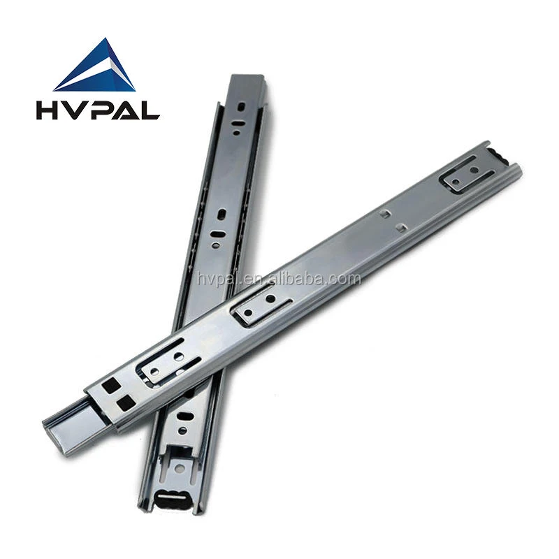 Discount 400 450 500mm 35mm 3502 Telescopic Ball Bearing Furniture Industrial Extending Table Mechanisms Drawer Slides Runner