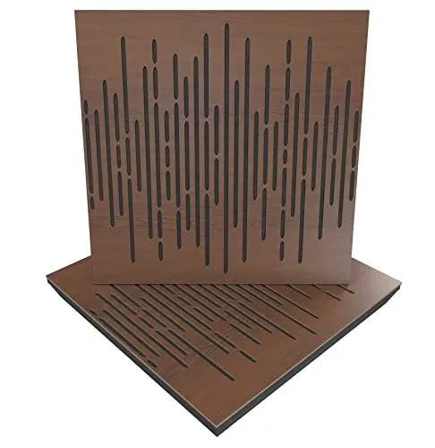 3d model design Custom Thick Wooden Decorative Anti Music Studio Art Modern Wave Wood Acoustic Diffuser