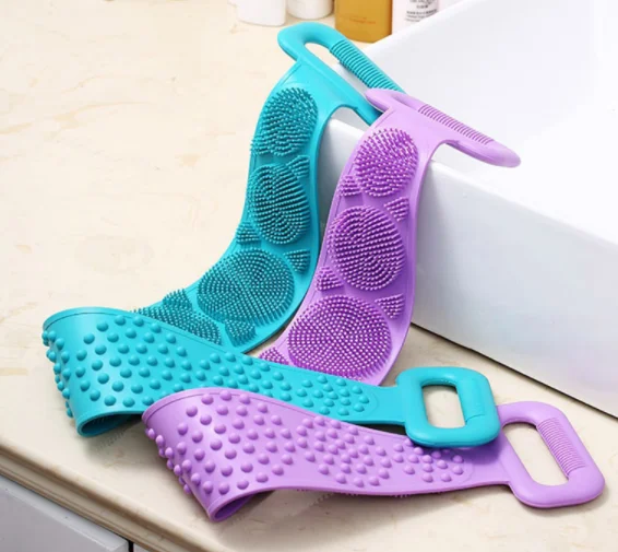 Silicone Bath Towel Body Brush  for Shower Silicone Body Scrubber for Men and Women,Silicone Bath Body Brush