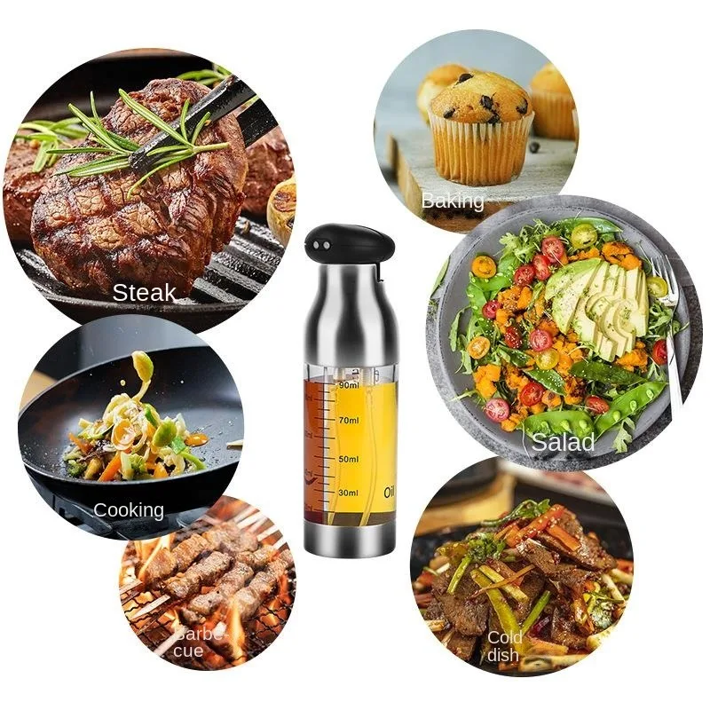 Kitchen Utensils Seasoning Strong And Accurate Double Spray Soy Sauce Vinegar Olive Oil Bottle