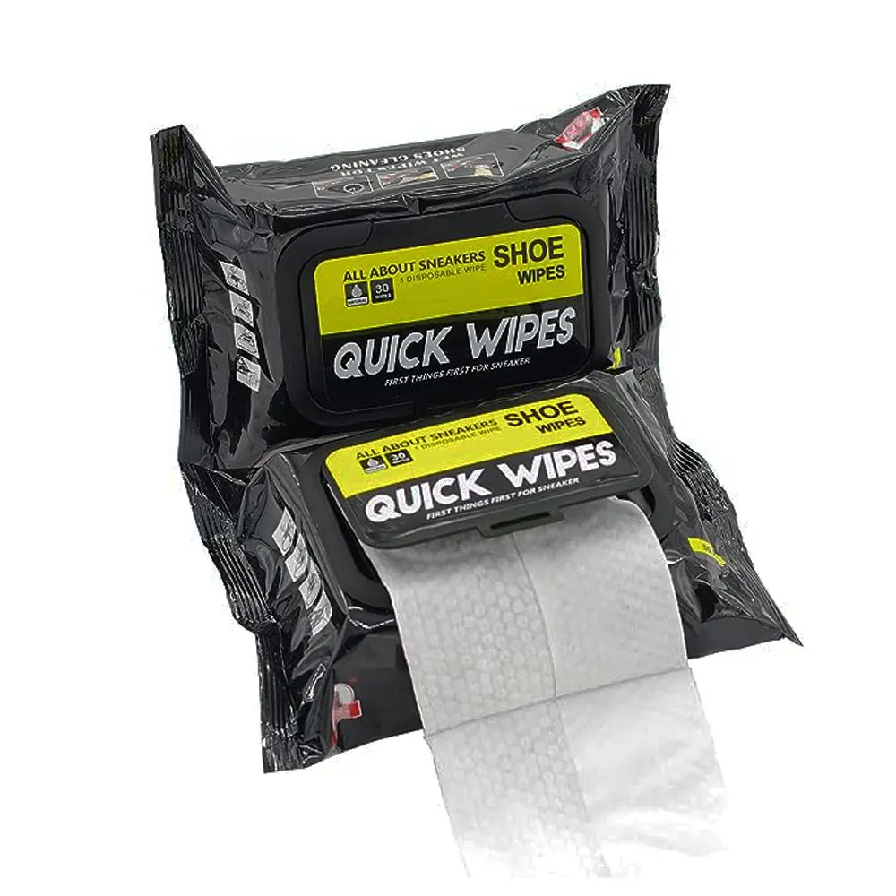 Shoe Sneaker Wipes Cleaner Quick Wipes Disposable Travel Portable Removes Dirt, Stains