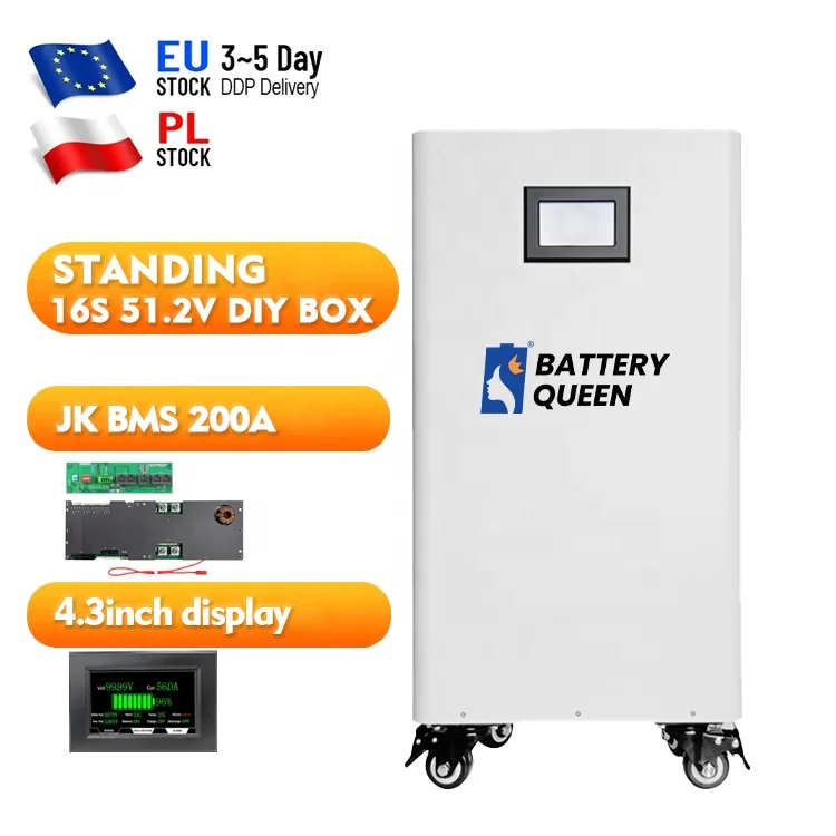 Batteryqueen free tax 15kwh energy storage system DIY kit battery box lifepo4 for lithium batteries 48v bms jk 200a poland stock