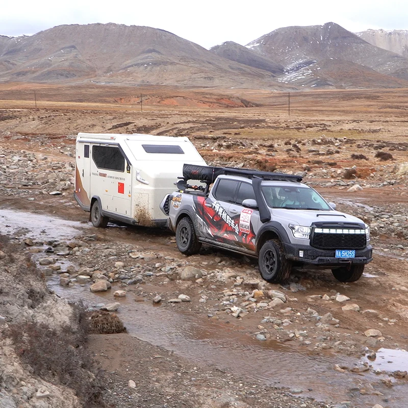 New Style Australian Standard 4X4 Off-Road Camper Hybrid Caravan Travel Trailers Used with Large water tank