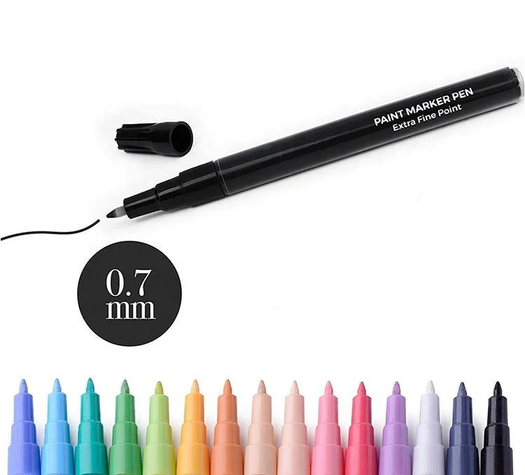 Acrylic Paint Pens for Rock Painting, Stone, Ceramic, Glass, Wood, Canvas, Acrylic Paint Markers Extra-fine Tip