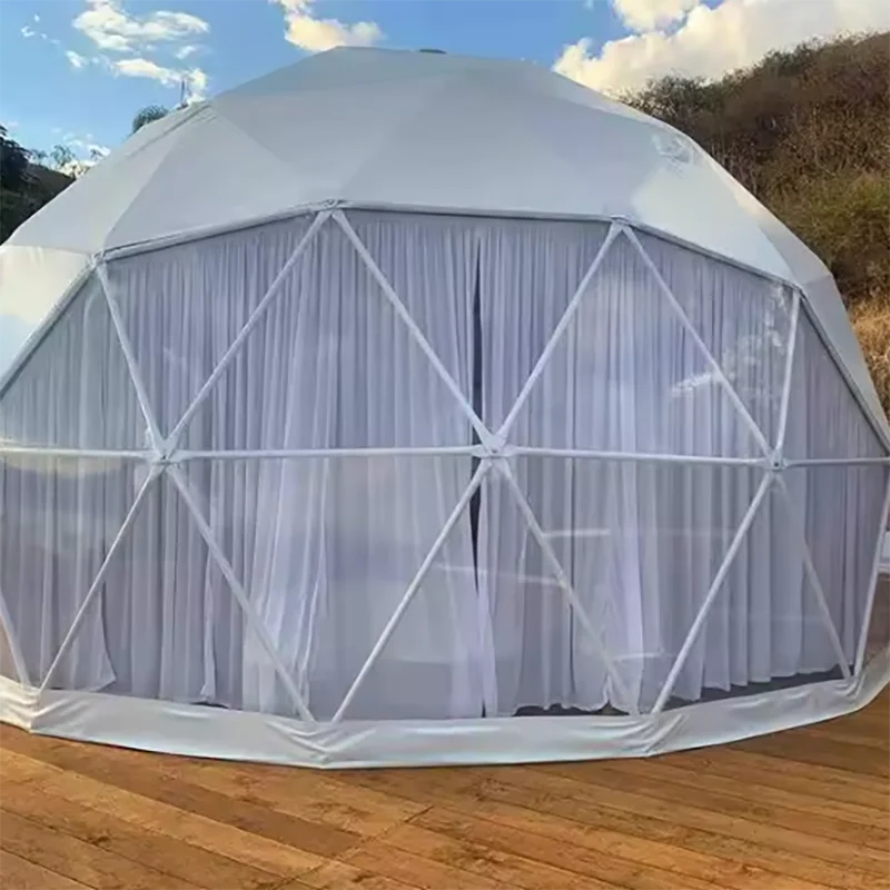Forerunner customized luxury Geodesic Dome house glamping tent for adults camping waterproof windproof