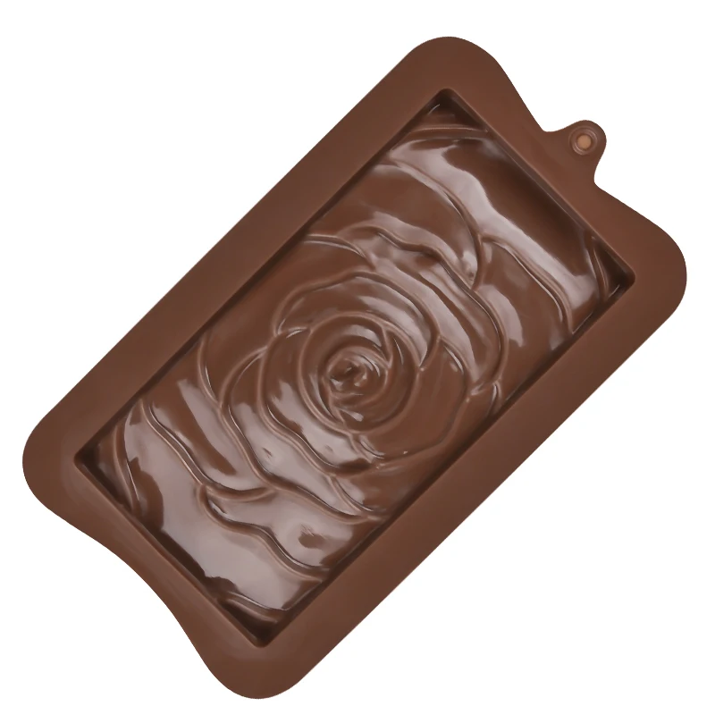 Rose Flower Shape Silicone Chocolate Moulds Non Stick 3D Baking Mold Tools Versatile Food Grade Silicone Molds for Chocolate