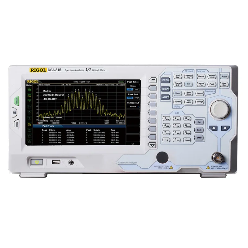 RIGOL Testing Instrument Equipment  spectrum analyzer DSA815 Tracking Generator Digital Optical Spectrum Analyzer