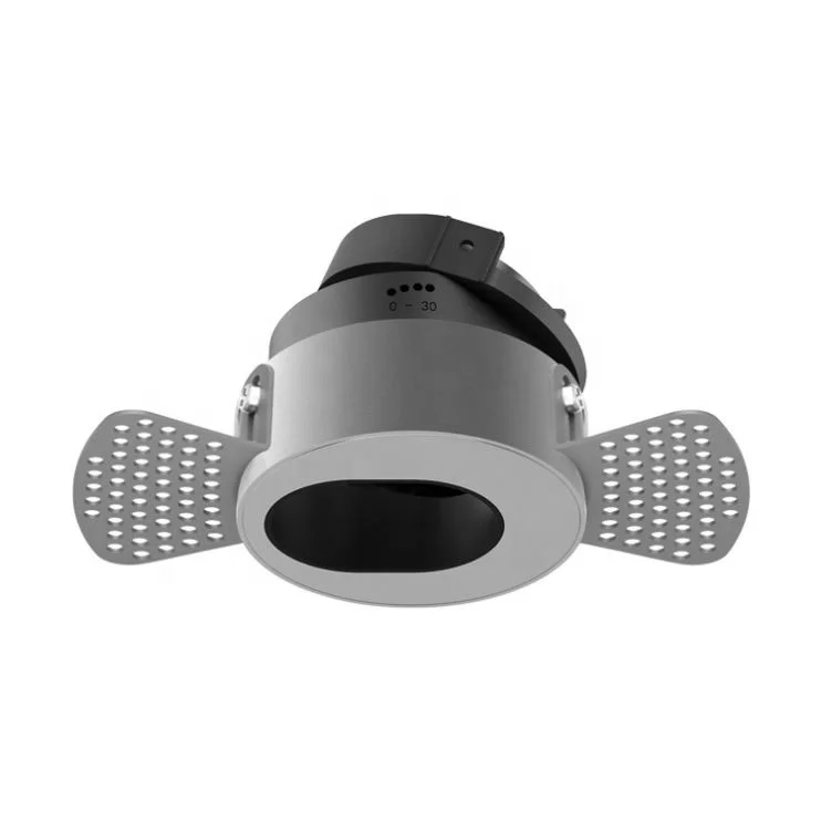 Nano Powder Spraying Spray Paint Electroplating Borderless Aluminum Adc12 Led Spotlight