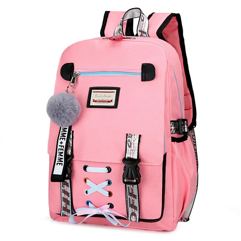 
2021 Whole Sale Fashion Sports School Bags Backpack for Girls Boys College Students 