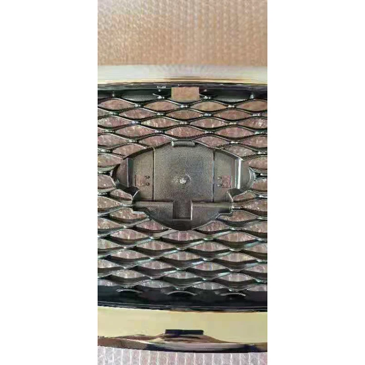 Gmax Changzhou Car Parts With Camera Hole Gray Inside Chromed Frame Car Front Bumpers Grill Grille For INFINITI Q50 2014-2017