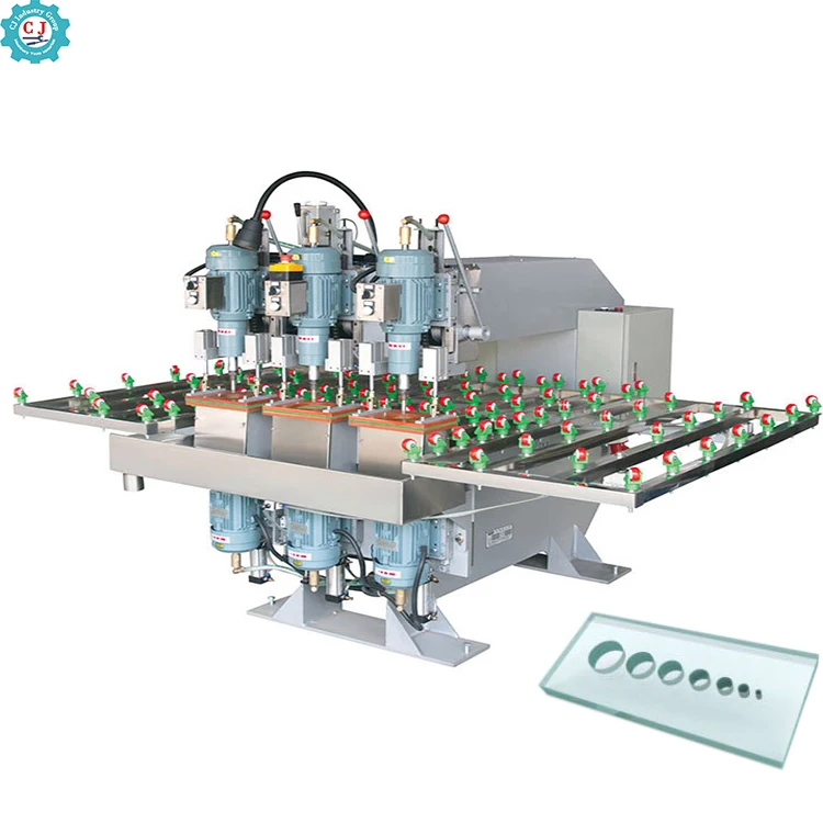 Horizontal CNC Glass drilling hole milling and polishing machine glass drilling machine for Bathroom and Stair Case