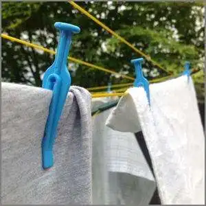 Colorful clothespin mini plastic clips indoor and outdoor laundry clips