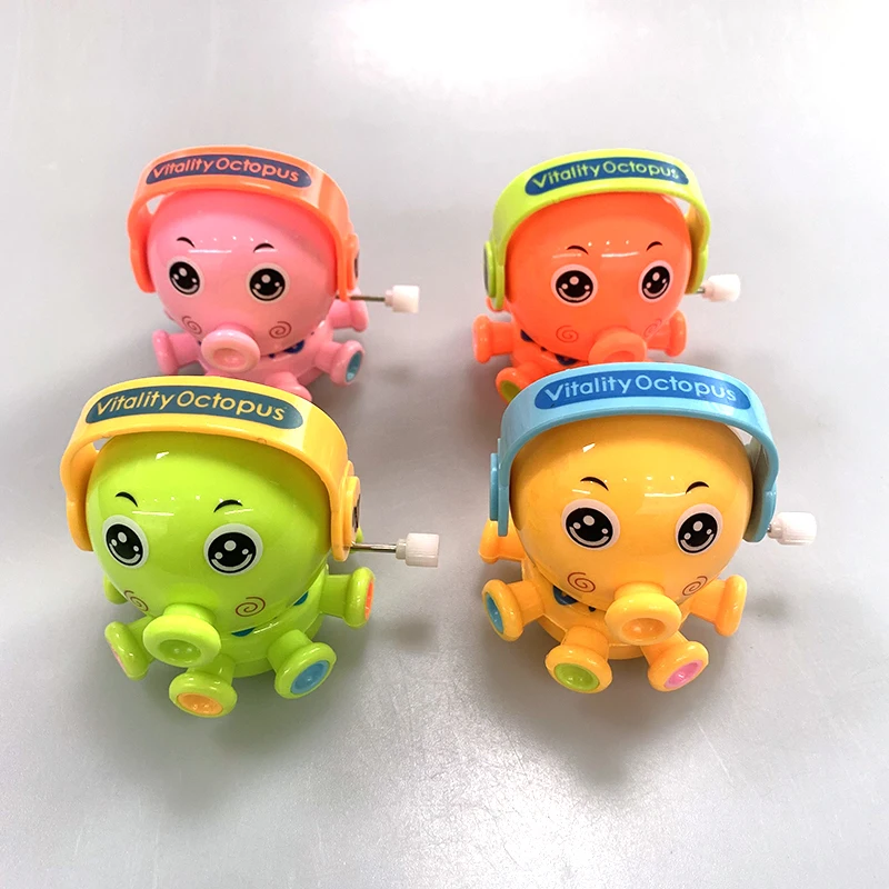 
2021 hot Cute wind-up walking plastic octopus toy with earphone for baby Giving gifts 
