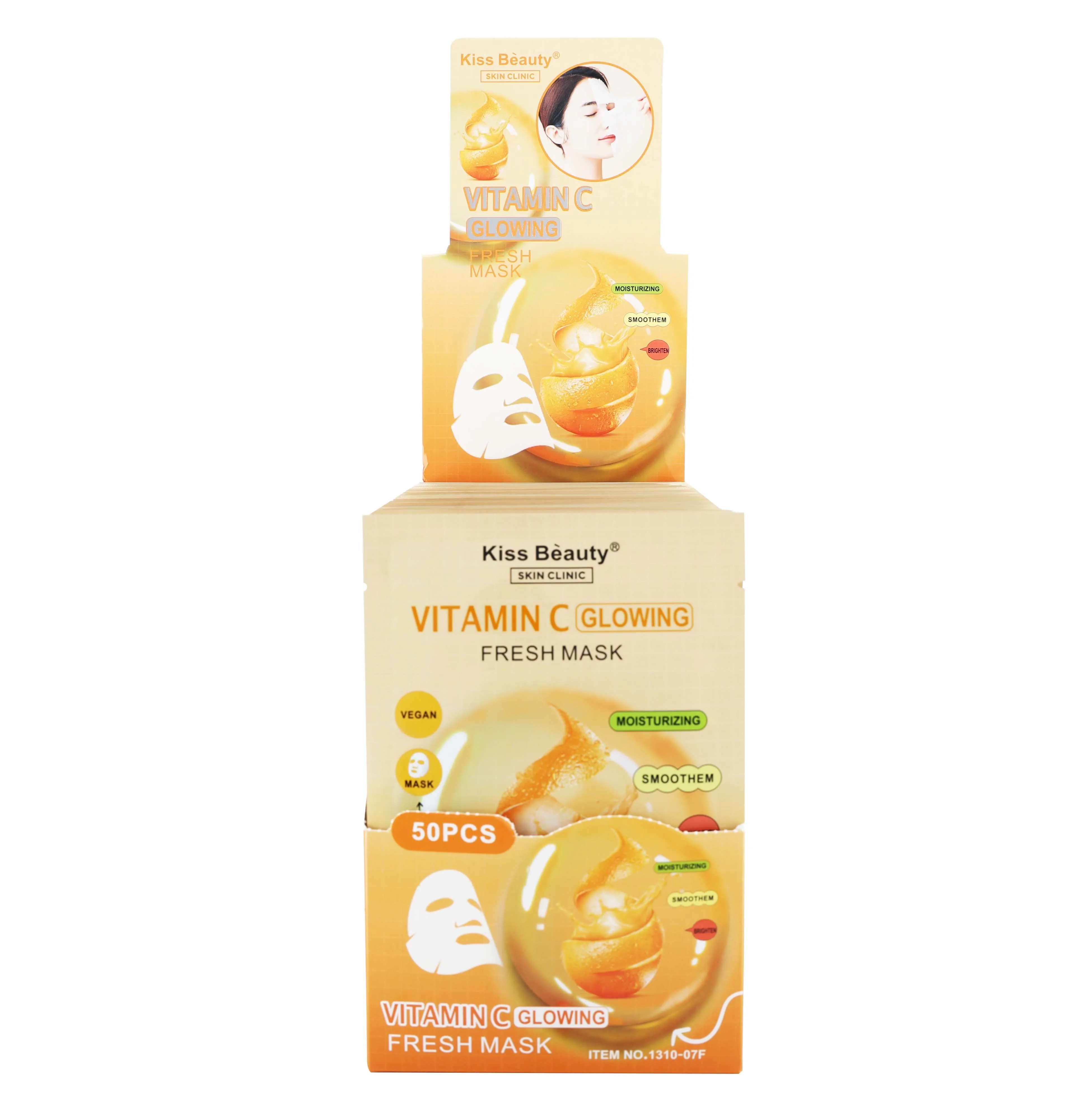 Private Label Kiss Beauty Custom Logo Vitamin C Glowing Moisturizing Fresh Mask