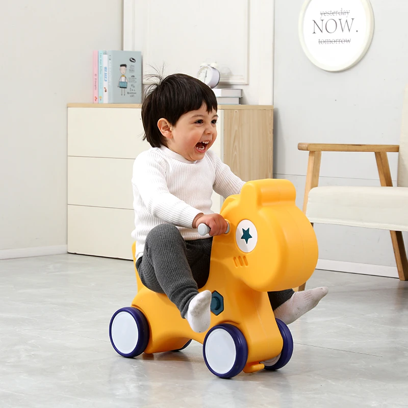 Animal Lovely Rocking Horse Children Sliding Outdoor Playground Spring Kids